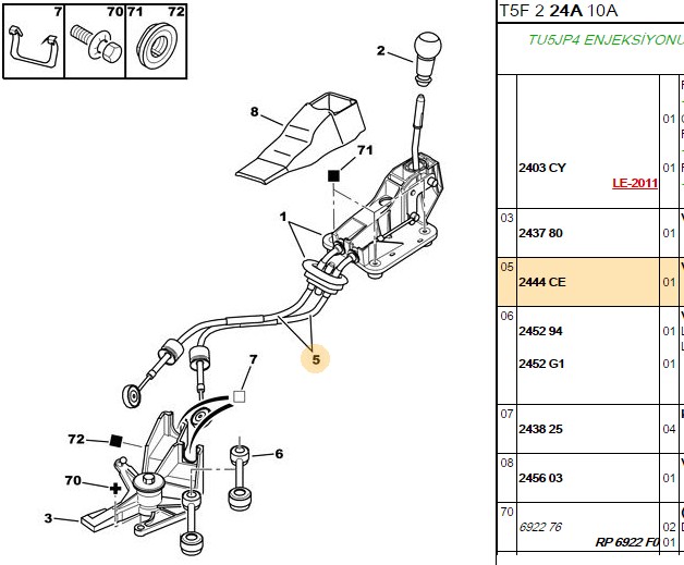 VITES TELI CITROEN C4 - 16 - (BE4R SANZIMAN) - BENZINLI