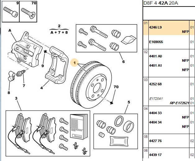 FREN DISKI ON (4D 260mm) HAVALI  P406 96-