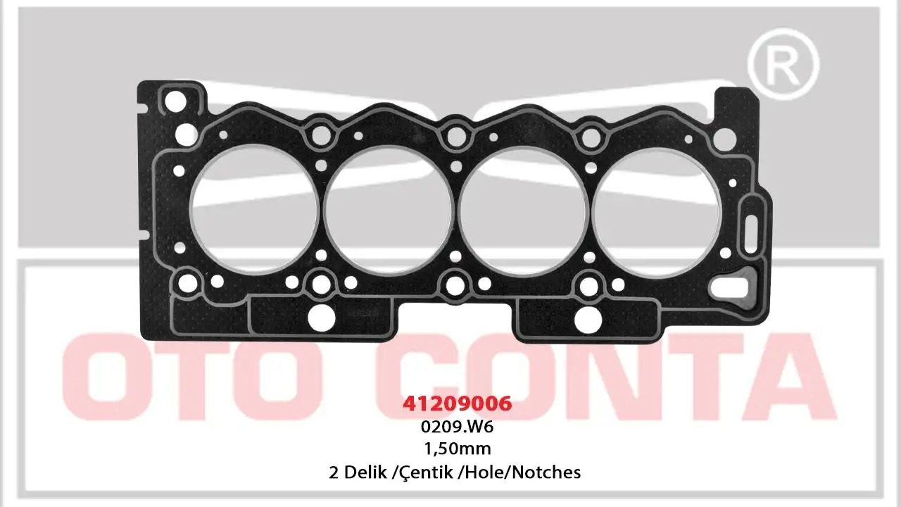 OTOCONTA 1.40 mm 1 Delik Silindir Kapak Contası