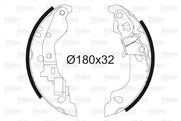 VALEO Fiat Punto 1.2 ve 1.3 MultiJet Arka Fren Balatası 180x32 mm