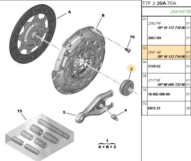 Debriyaj Bilyası (2.0 HDI) (Peugeot 307, 308, 407, 508, 5008, 607, RCZ, Boxer 3, Expert 3, C4, C4 Picasso, C5 II, C8, DS4, DS5, Jumper 3, Jumpy 3)