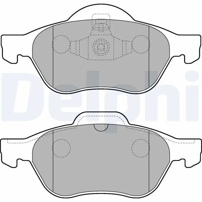 DELPHI Renault Megane 1.6 ve Laguna 1.9 Ön Fren Balatası 156,7 mm