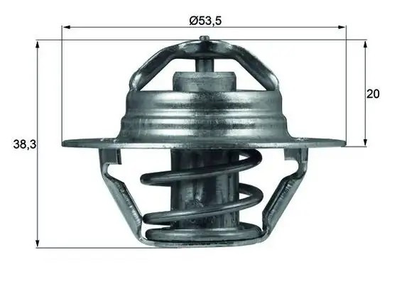 MAHLE 82 °C Açma Sıcaklığına Sahip Termostat Peugeot 106 14 16 TU3JP TU5JP