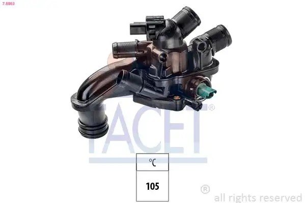 FACET Peugeot 208, 308, 3008 1.6 EP6C Termostat 105 °C
