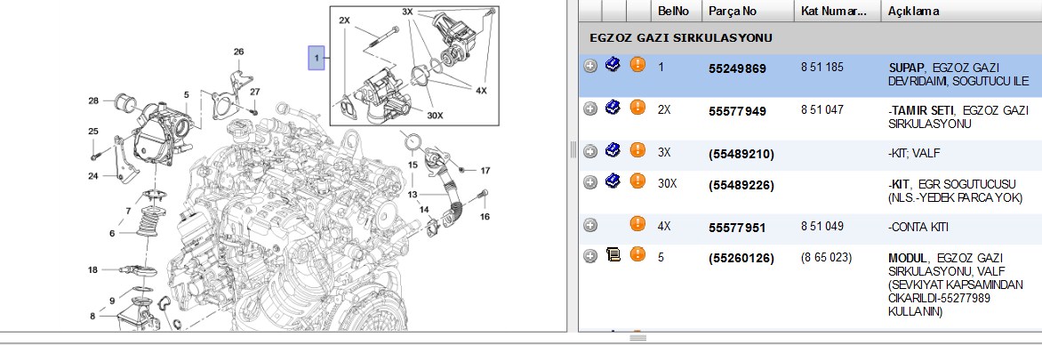 PSA EGR Valfi Opel Corsa E B13DTC (851185)