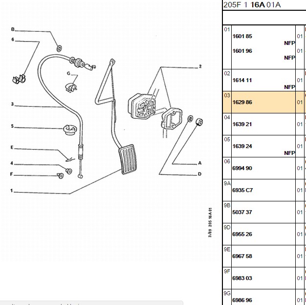 GAZ TELI BOY (2503 MM)206 306 307 406 607 PARTNER M49-M59 XSARA XANTIA BERLİNGO