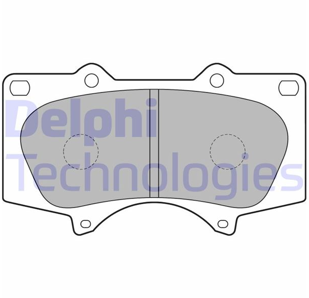 Delphi Fren Balatası Ön (134 mm) (Toyota Land Cruiser 3.0D - 4D 4.0)