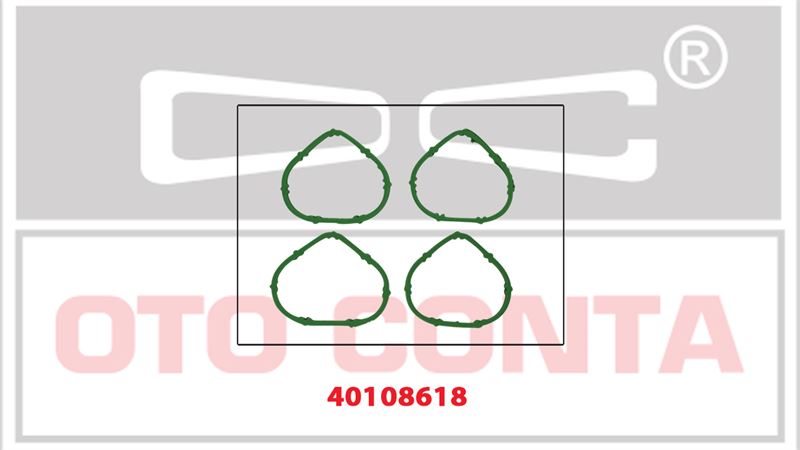 Emme Manifold Contası Takım (4 Adet) Silikon (Renault Clio II III, Dacia Logan, Renault Twingo, Kangoo 1.2 16V D4F 764 D4D 700 720)