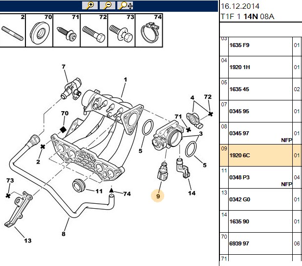 FACET Isı Alıcısı (Peugeot P206, P306, Citroën Saxo, Xsara, Xsara Picasso TU5JP)