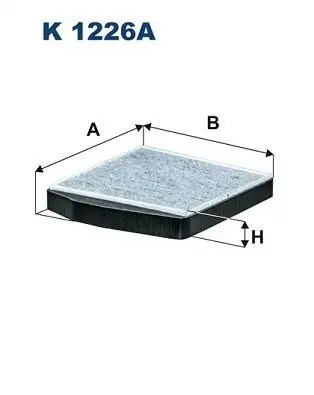 FILTRON Volvo S60 S70 S80 V70 XC70 XC90 Karbonlu Polen Filtresi 278x250x38 mm