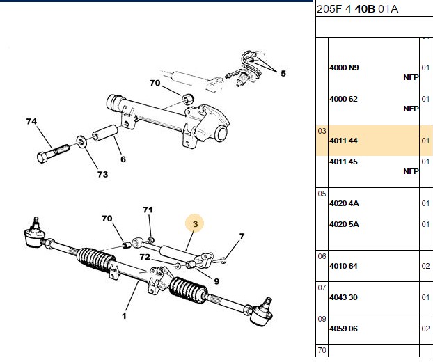 BİTAPART Direksiyon Amortisörü (İthalden) Peugeot Partner DW8B