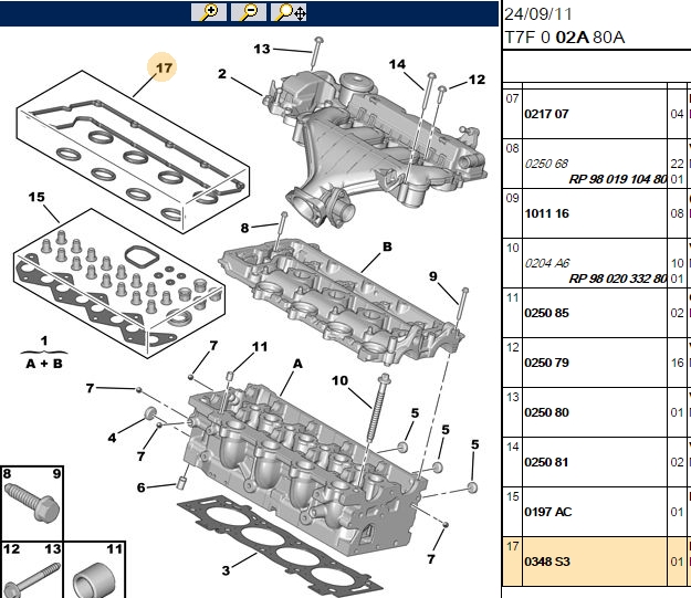 UST KAPAK (KULBUTOR) CONTA (SET)  PEUGEOT P307 P308 P407 P508 P607 P807 EXPERT III CITROEN C4 C5 X7 C8 JUMPY III FIAT SCUDO III 2.0 HDI DW10BTED