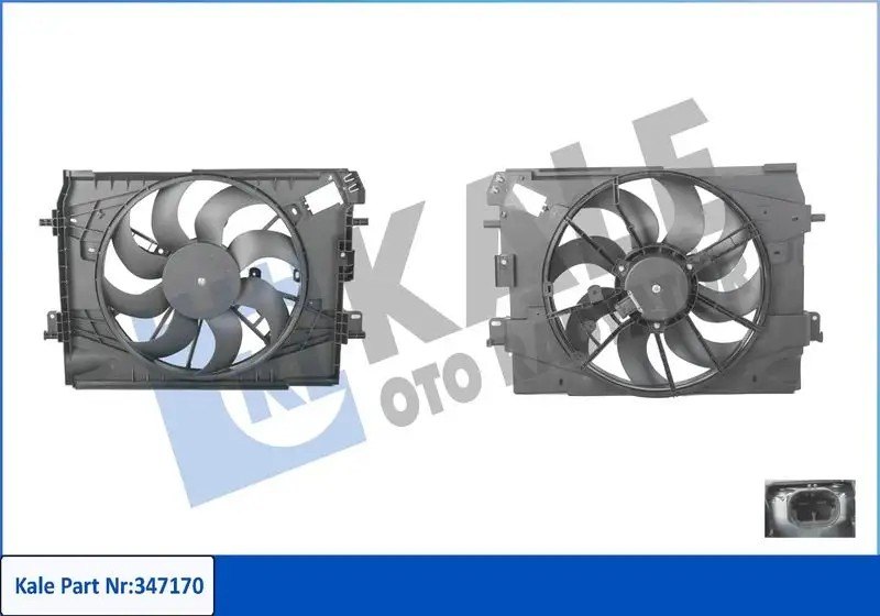 KALE Dacia Lodgy 1.5 dCi ve Renault Clio 1.5 dCi Fan Davlumbazı 200 W