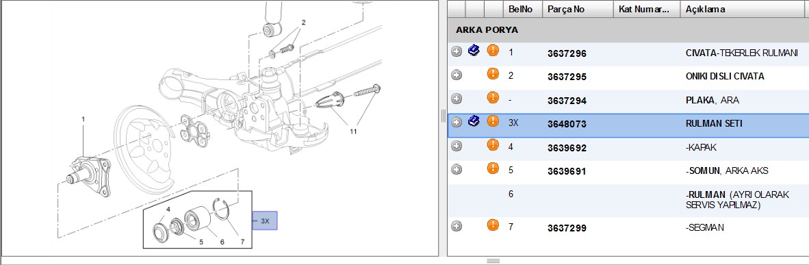 SKF Opel Crossland 1.5, Dacia Duster 1.6 Arka Teker Rulmanı 30x62x48 mm