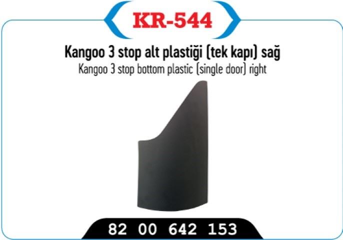 Sağ Kapı Arka Stop Alt Plastiği (Kangoo III)