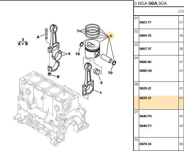 Piston 82.20 mm (+0.60) (Peugeot Partner, Expert, Fiat Scudo, Citroen Berlingo, Jumpy 1.9D DW8 DW8B, 0.20 KISA)