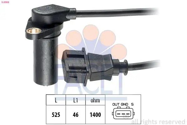 FACET Volkswagen Passat, Seat Cordoba ve Volkswagen Polo Classic 1.9 Tdi Krank Sensörü 028907319B