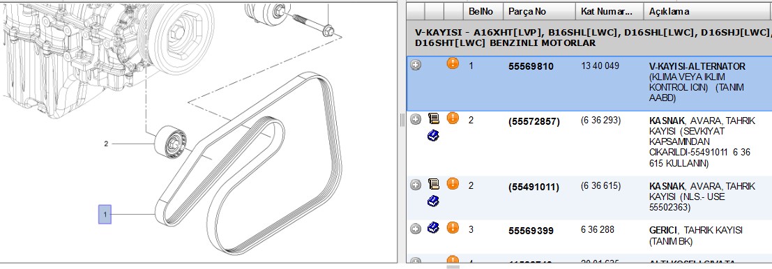 CONTITECH Ford Custom 2.2 Tdci ve BMW 120d E87 Kanallı V Kayışı 6PK1685