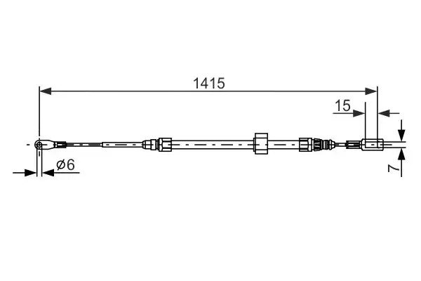 BOSCH Mercedes Sprinter 213 313 413 Cdi Fren Teli 1415 mm