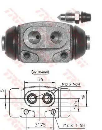 TRW Ford Escort 1.6 ve Focus 1.6 Arka Tekerlek Silindiri 20,6 mm