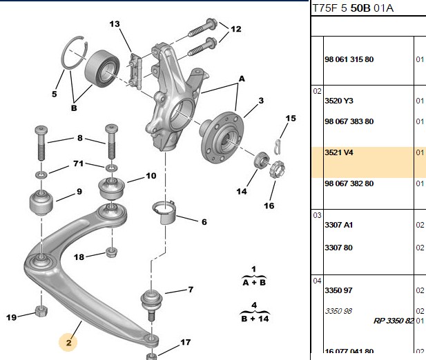 PSA Peugeot Rcz 1.6 Sağ Salıncak Güçlü Çelik Dökme