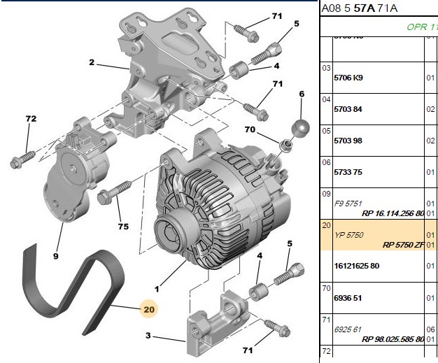 Kanallı V Kayışı Citroën Berlingo C3 C4 Jumper I Ford Fiesta VI Focus III Transit