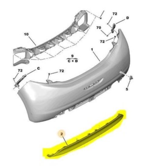 ARKA TAMPON ORTA BANDI 208