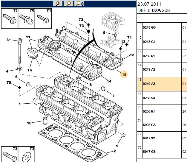 PSA Kulbutor Kapak Contası (Peugeot 306/406/605/806, Citroen Xantia II, Saxa, XM II, ZX 1.8 16V)