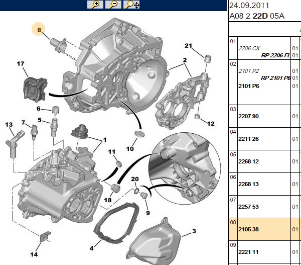 BİTAPART Prizdirek Klavuzu P106/P206 TU3JP/TU5JP DV4TD MA ORJ