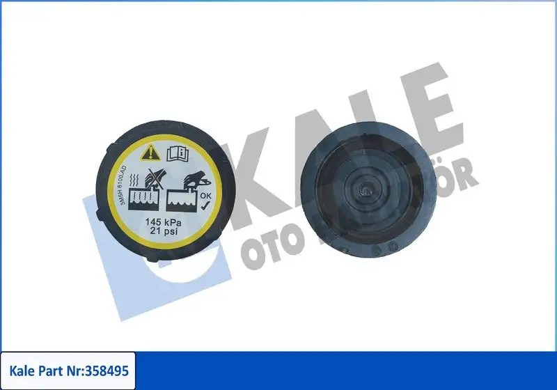 KALE Ford B-Max, Focus, Fiesta 1.5 Bar Siyah Genleşme Tank Kapağı 358495