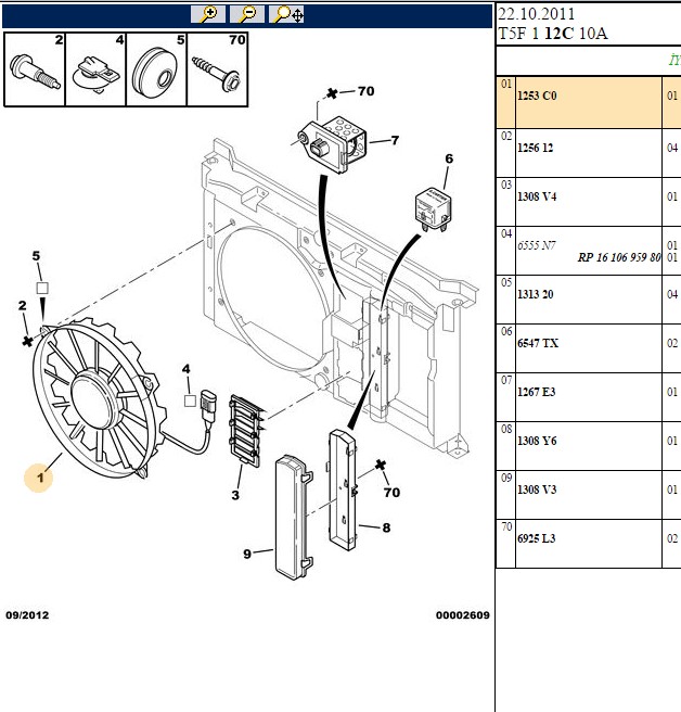 FAN MOTORU PEUGEOT P307