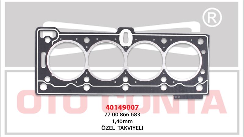 Silindir Kapak Contası Özel Takviyeli LPGLi Araçlar 1.40 mm (Renault Megane, Kangoo)