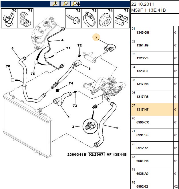 GATES Peugeot 407, Partner, 5008, Citroen Xsara, 307, C5, C4, 206, 207, 3008, 308, Nemo 1.4 Hdi 1.6 Hdi Kalorifer Hortumu
