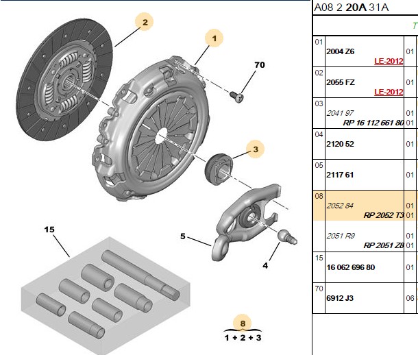 ERP Debriyaj Seti (Peugeot 208, 301, Citroën C3, C4, Cactus, Elysee, DS 3) (1.2 12V)