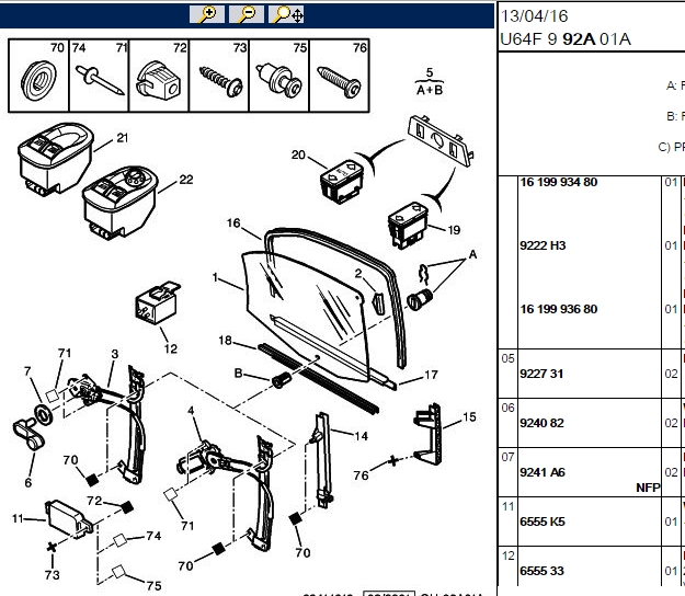VALEO Peugeot 406 Sağ Ön Cam Mekanizması Elektrikli