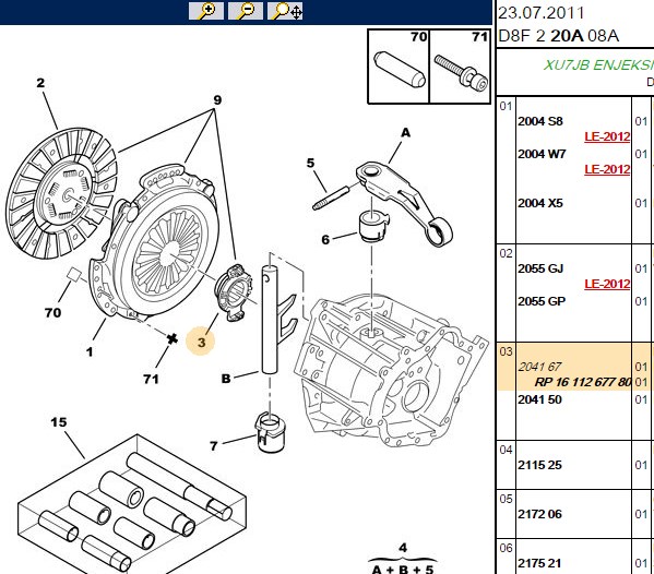 Debriyaj Rulmanı 406 1.8 97/04 106 XSARA SAXO 1.5