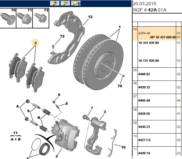 FROW Ön Fren Balatası (155,1 mm) (Peugeot 508 10-)