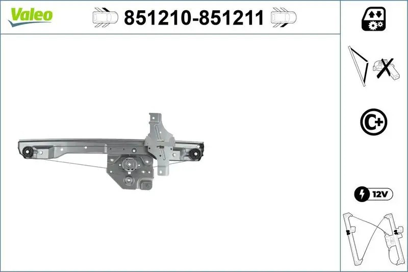 VALEO Peugeot 208 1.6 Vti ve 1.4 Hdi Sol Ön Cam Mekanizması 851210