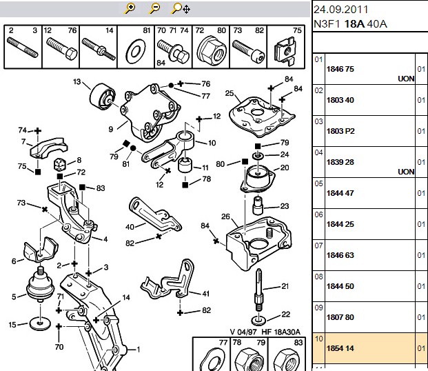 Motor Takozu Alt Xantia 19TD 21TD