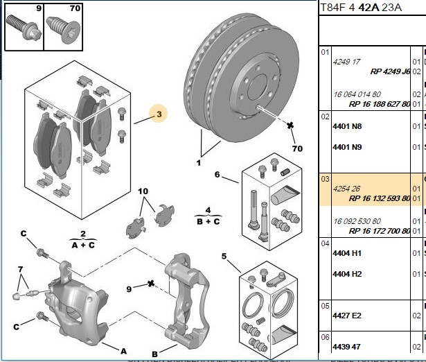 BLUE PRINT Peugeot 308 3008 Ön Fren Balatası 151 mm