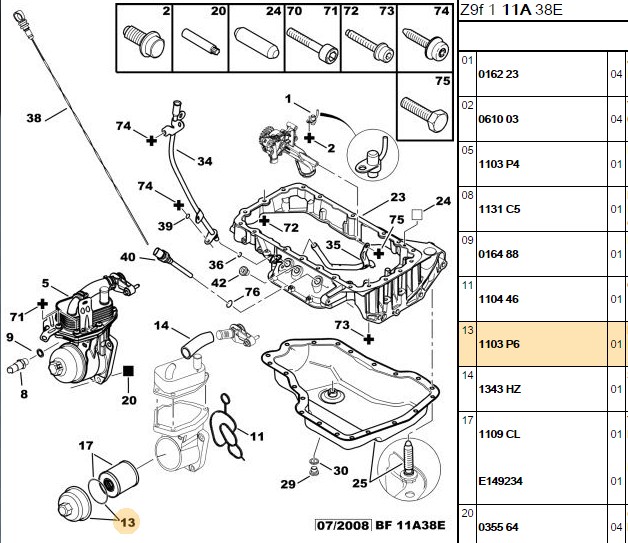 Yağ Filtresi Kapağı (508 Boxer Jumper DW12TED)