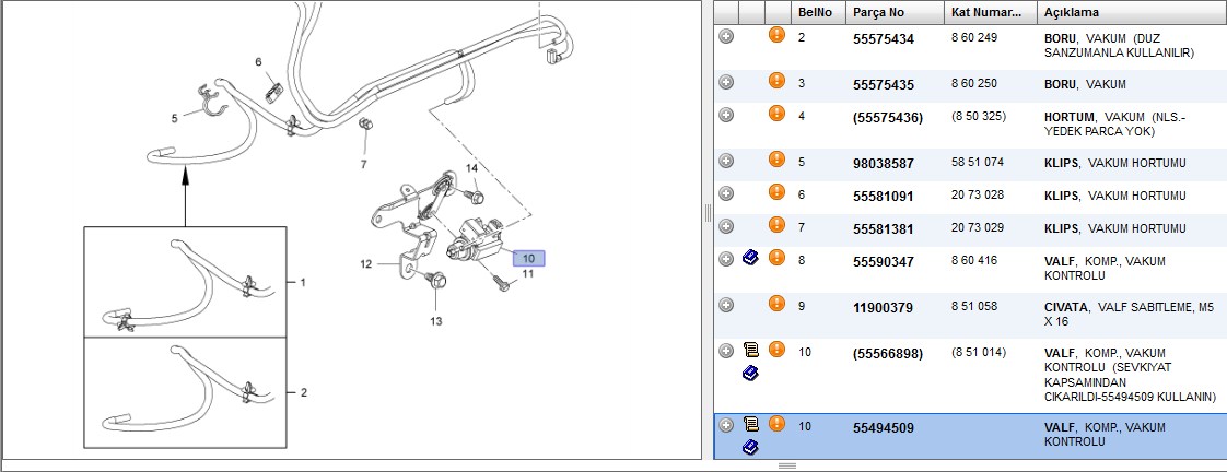 Turbo Solenoid Valfi Astra J, Mokka, Meriva B 1.3 CDTI, 1.7 CDTI (09-)