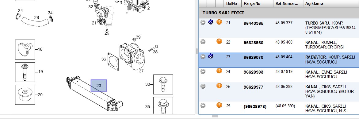 Turbo Soğutucu Radyatörü Capitiva 2.0CDTI 06-12