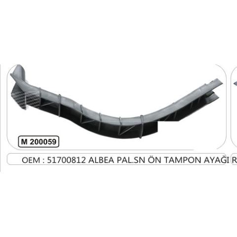 MARAL Ön Tampon Ayağı R Albea Pal.SN (51700812)