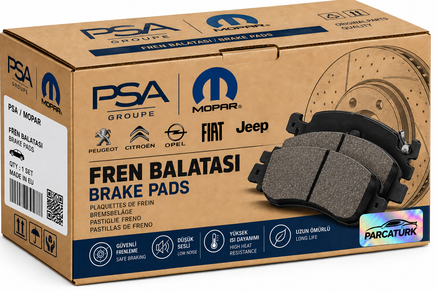 Fren Balatası Ön (150 mm) OPEL Corsa D 1.4 1.7 CDTI