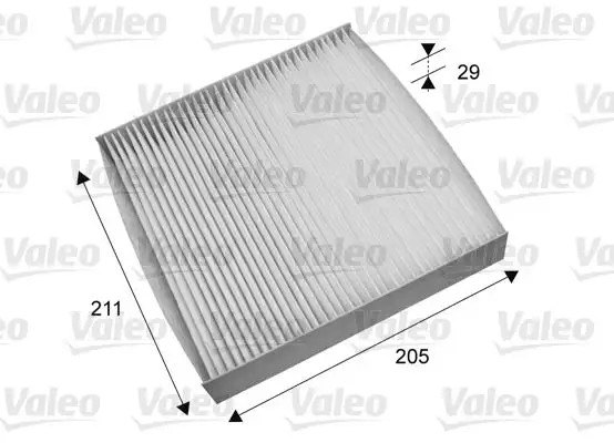 VALEO Honda Jazz 1.4, City 1.4 ve Civic 1.6 Kabin Filtresi 211 mm