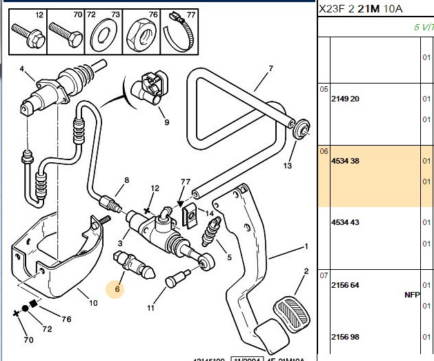 PSA Fren Stop Musuru Fiat Doblo 1.9 JTD-D 01- Ducato 2.3 JTD Peugeot Boxer III YM Citroen Jumper III YM 2.3 D 06-