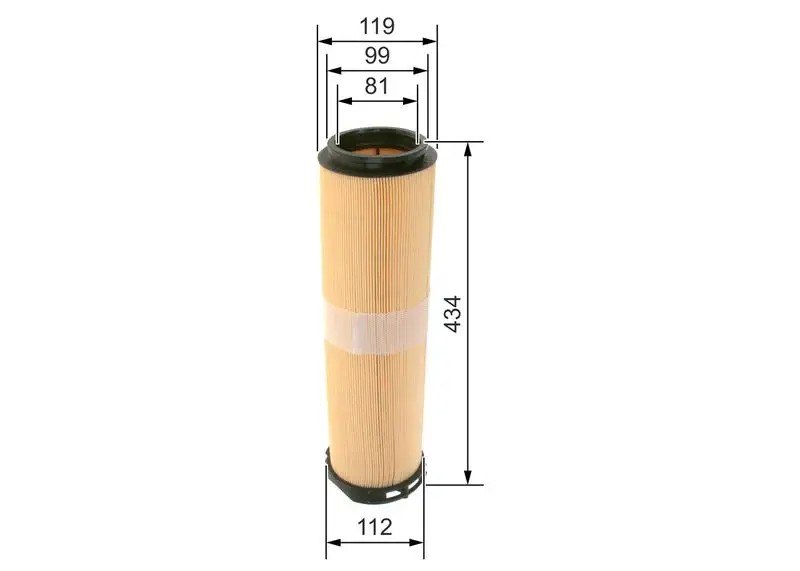 BOSCH Mercedes E220 W211 ve E270 W211 Hava Filtresi 434 mm