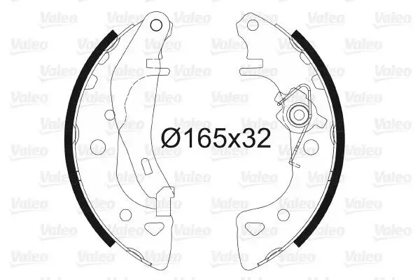 VALEO Peugeot 106, Citroen Saxo Arka Fren Balatası 165×30 mm