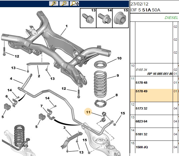 PSA Mitsubishi Lancer 1.5/1.8 & Outlander 2.0 Arka Viraj Demir Askı Kol